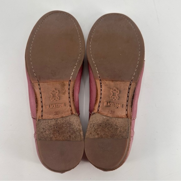 Blackstone Leather Slip On Oxford Shoes Purple Size 38 - Picture 6 of 6